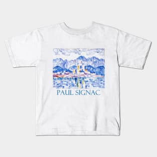 Gray Weather, Antibes by Paul Signac Kids T-Shirt